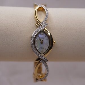 Rare Vintage Opal and Crystal Two Tone Braided